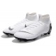 Soccer Shoes For Men - Nike Mercurial Superfly 6 Elite FG White Black