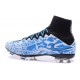 New Nike Mercurial Superfly IV FG Football Shoes Leopard Blue White Black