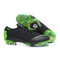 CR7 Soccer Cleats - Nike Mercurial Vapor XII 360 Elite Firm-Ground Clear Jade Metallic Vivid White Gold