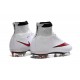 Nike Soccer Shoes - Mercurial Superfly 4 FG Soccer Cleats White Red Black
