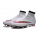Nike Soccer Shoes - Mercurial Superfly 4 FG Soccer Cleats White Red Black