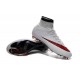 Nike Soccer Shoes - Mercurial Superfly 4 FG Soccer Cleats White Red Black