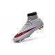 Nike Soccer Shoes - Mercurial Superfly 4 FG Soccer Cleats White Red Black