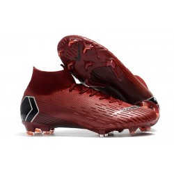 New Nike Mercurial Superfly VI Elite FG Football Cleats - Wine Red