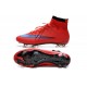 Nike Men's Mercurial Superfly 4 FG Football Cleats Bright Crimson Persian Violet Black