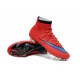 Nike Men's Mercurial Superfly 4 FG Football Cleats Bright Crimson Persian Violet Black