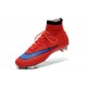 Nike Men's Mercurial Superfly 4 FG Football Cleats Bright Crimson Persian Violet Black