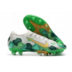 Nike Mercurial Vapor XIII Elite AG-PRO Mbappe White Green Gold