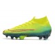 Nike Men's Mercurial Superfly 4 FG Football Cleats Volt Hyper Pink Black
