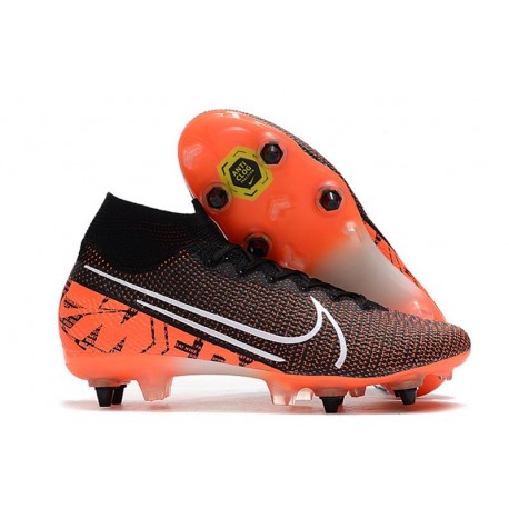 Nike Mercurial Superfly VII Elite SG-PRO AC Black Crimson White