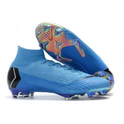 2018 New Nike Mercurial Superfly 6 Elite FG Soccer Cleats For Sale - Light Blue