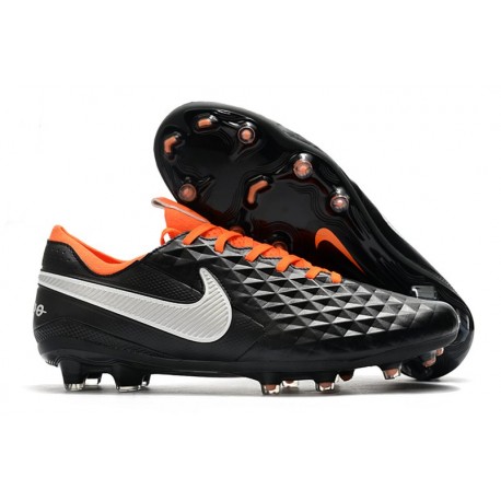 Soccer Boots Nike Tiempo Legend 8 FG Black White Orange