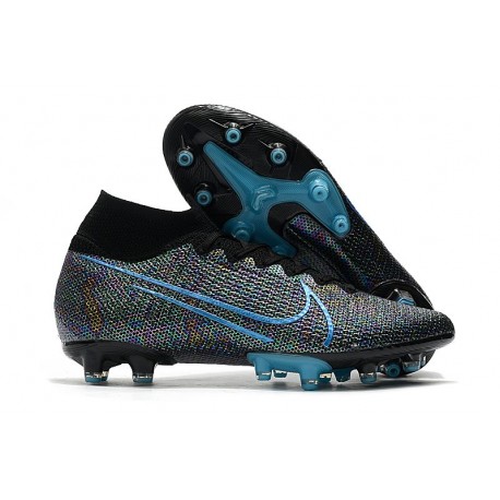 Nike Mercurial Superfly 7 Elite AG-PRO Boots Black Blue