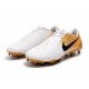 Nike Phantom Vnm Elite FG Soccer Boot -Gold White Black
