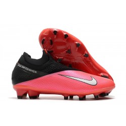 Nike Phantom VSN II Elite DF FG Laser Crimson Metallic Silver Black