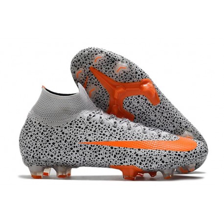 Nike Mercurial Superfly VII Elite DF CR7 FG White Black Orange