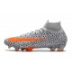Nike Mercurial Superfly VII Elite DF CR7 FG White Black Orange