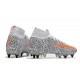 Nike Mercurial Superfly VII Elite SG AC CR7 Safari -White Orange Black