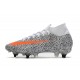 Nike Mercurial Superfly VII Elite SG AC CR7 Safari -White Orange Black
