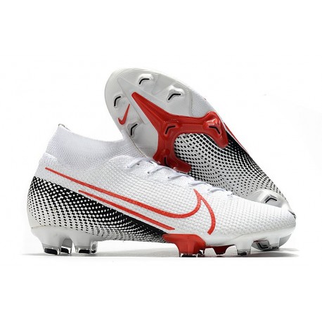 Nike Mercurial Superfly VII Elite FG LAB2 - White Laser Crimson Black