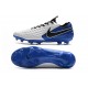 Nike Tiempo Legend VIII Elite FG Cleat White Blue Black