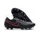 Nike Tiempo Legend VIII Elite FG Cleat Black Pink