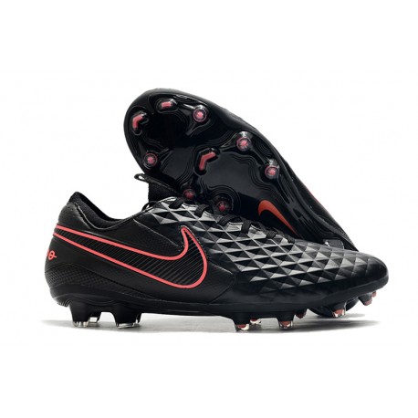 Nike Tiempo Legend VIII Elite FG Cleat Black Pink