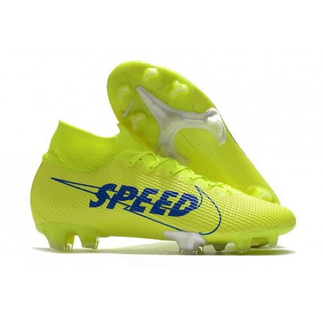 Nike New Mercurial Superfly 7 Elite FG Dream Speed Yellow Blue