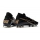 Nike New Mercurial Superfly 7 Elite FG - Leather Black Gold