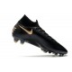 Nike New Mercurial Superfly 7 Elite FG - Leather Black Gold