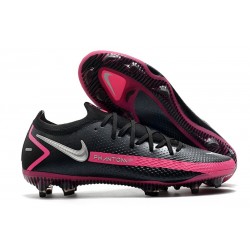 Nike Phantom GT Elite FG New Cleats Black Pink Blast Metallic Silver