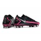 Nike Phantom GT Elite FG New Cleats Black Pink Blast Metallic Silver