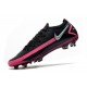 Nike Phantom GT Elite FG New Cleats Black Pink Blast Metallic Silver