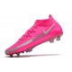New 2021 Nike Phantom GT Elite DF FG Boots Pink Blast Silver