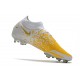 New 2021 Nike Phantom GT Elite DF FG Boots White Golden
