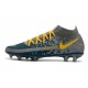 Nike Phantom GT Elite DF FG Mens Cleat Navy Blue Yellow