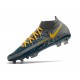 Nike Phantom GT Elite DF FG Mens Cleat Navy Blue Yellow