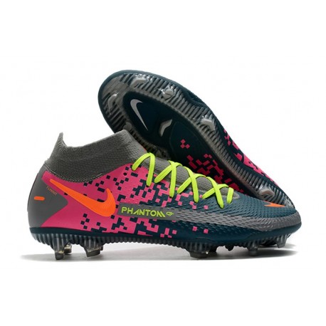 Nike Phantom GT Elite DF FG Mens Cleat Navy Grey Pink