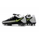 Nike 2021 Phantom GT Elite FG Soccer Shoes Black Gray Volt