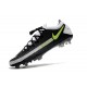 Nike 2021 Phantom GT Elite FG Soccer Shoes Black Gray Volt