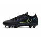 Nike 2021 Phantom GT Elite FG Soccer Shoes Black Yellow
