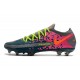 Nike 2021 Phantom GT Elite FG Soccer Shoes Gray Blue Pink