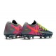 Nike 2021 Phantom GT Elite FG Soccer Shoes Gray Blue Pink