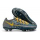 Nike 2021 Phantom GT Elite FG Soccer Shoes Blue Yellow Gray