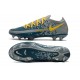 Nike 2021 Phantom GT Elite FG Soccer Shoes Blue Yellow Gray
