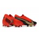 New Nike Mercurial Vapor 13 Elite FG Red Black Gold