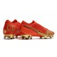 New Nike Mercurial Vapor 13 Elite FG Ronaldo CR7 Red Gold