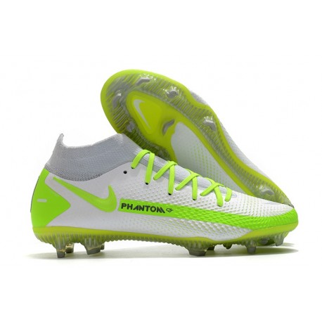 Nike Phantom GT Elite DF FG Mens Cleat White Volt