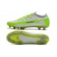 Nike 2021 Phantom GT Elite FG Soccer Shoes White Volt