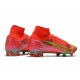 New Nike Mercurial Superfly 8 Elite FG Bright Crimson Metallic Silver